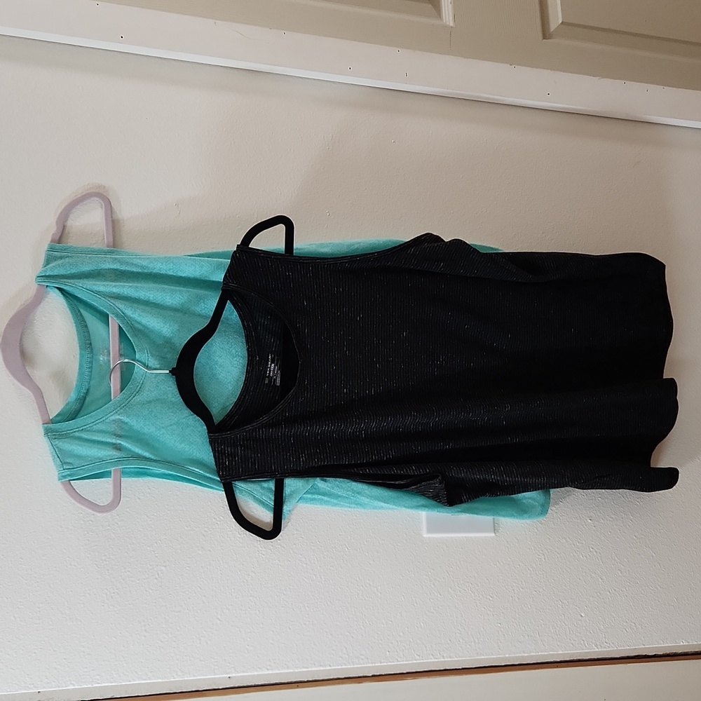 2 high neck workout tanks